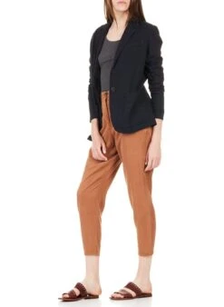 American Vintage MASSACHUSETTS - Grey Long-sleeved Round-neck Cotton T-shirt -Morganmai Store 1858585