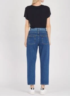 American Vintage JACKSONVILLE - Black Round-neck Cotton-blend T-shirt -Morganmai Store 2284525