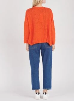 American Vintage JACKSONVILLE - Blue Round-neck Cotton-blend T-shirt -Morganmai Store 2284706