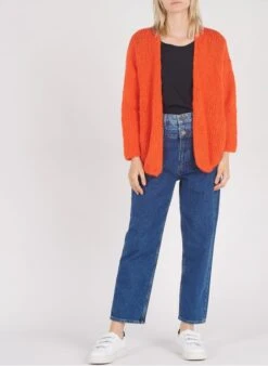 American Vintage JACKSONVILLE - Blue Round-neck Cotton-blend T-shirt -Morganmai Store 2284708