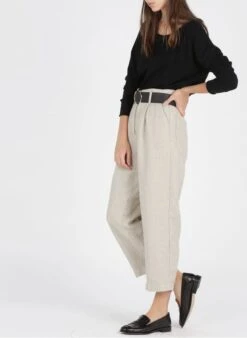 American Vintage SONOMA - Black Fine Boat-neck Cotton Sweatshirt -Morganmai Store 2286565