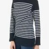 Armor-Lux Blue Jersey Breton Top With Boat Neck