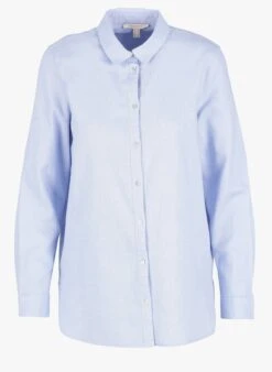 ESPRIT Blue Cotton Shirt With Classic Collar -Morganmai Store 2432622