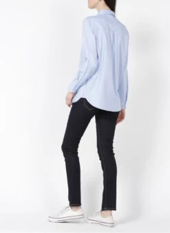 ESPRIT Blue Cotton Shirt With Classic Collar -Morganmai Store 2462911