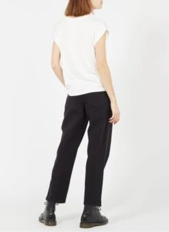 Vila White Fluid Round-neck Recycled Polyester Top -Morganmai Store 2869241