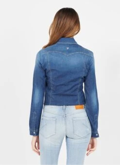 Please Denim Shirt With Classic Collar -Morganmai Store 3430044