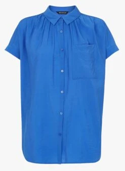 Whistles Blue Classic-collar Shirt -Morganmai Store 3607896