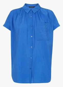 Whistles Blue Classic-collar Shirt -Morganmai Store 3613703