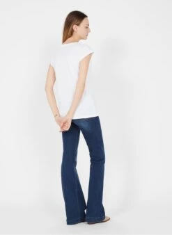 MAISON 123 FASHION - White Round-neck Cotton T-shirt -Morganmai Store 3730180