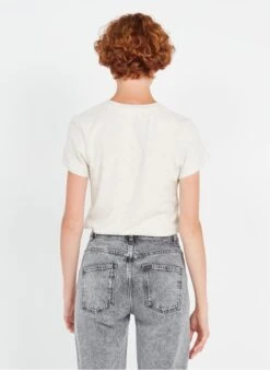 American Vintage YPAWOOD - Grey Round-neck Cotton-blend T-shirt -Morganmai Store 3747703