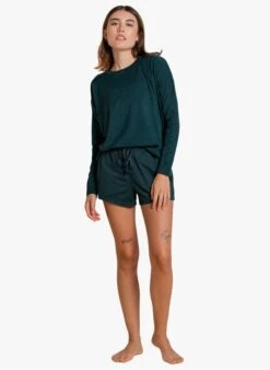 Girlfriend Collective RESET - Grey ReSet Long-sleeved Sports T-shirt -Morganmai Store 3806859