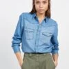 ANJA - Faded Jeans Denim Shirt