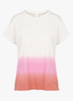DES PETITS HAUTS FIFILOU - Pink Tie-dye Print Cotton T-shirt -Morganmai Store 3925720