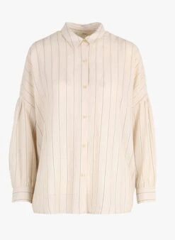 Sessun BOTAN - Beige Loose-fit Shirt With Classic Collar