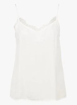 Vila White Lace V-neck Camisole -Morganmai Store 3965470