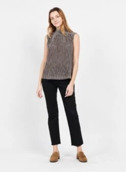 Ikks Golden Lurex Tank Top -Morganmai Store 3972179