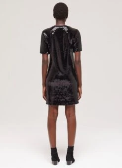 THE KOOPLES Black Short Sequined Dress -Morganmai Store 3983737