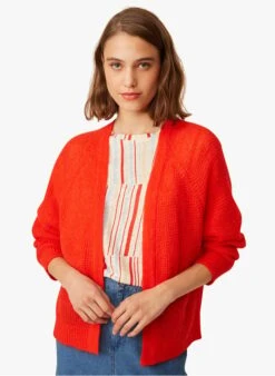 FLAVY - Red Alpaca-blend Cardigan