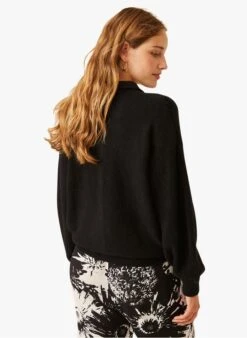 FAULIE - Black Buttoned Wool-blend Cardigan -Morganmai Store 3985154