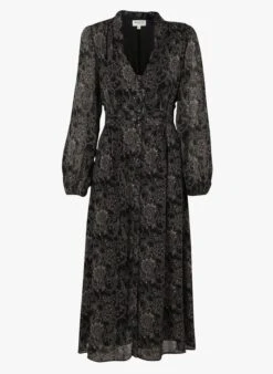 MAISON 123 HAVA R - Black Long Dress -Morganmai Store 3998255