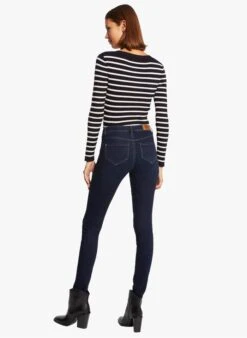 MORGAN MILIA - Multicolored Striped V-neck Cardigan -Morganmai Store 4003654