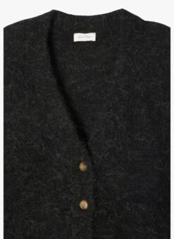 American Vintage FOUBAY - Grey Loose-fit Alpaca-blend Cardigan 9 American Vintage FOUBAY - Grey Loose-fit Alpaca-blend Cardigan -Morganmai Store 4007098