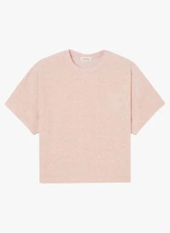 American Vintage UKOZ - Pink Loose-fit Cotton-blend T-shirt -Morganmai Store 4007299