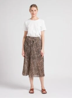 MAISON 123 CATY - White Round-neck Cotton T-shirt -Morganmai Store 4008455