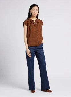 Soeur VOISINE - Multicolored Striped Cotton Top -Morganmai Store 4009731