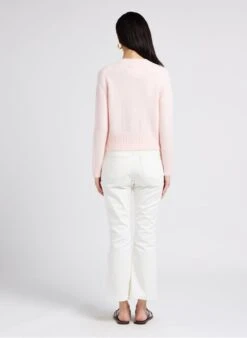 Soeur LYNE - Pink Cropped Buttoned Cardigan -Morganmai Store 4009840