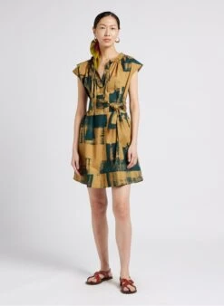 Soeur TELLA - Multicolored Short Printed Cotton Poplin Dress -Morganmai Store 4009853