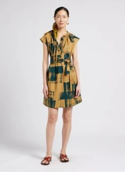 Soeur TELLA - Multicolored Short Printed Cotton Poplin Dress -Morganmai Store 4009854