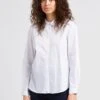 Vila GIMA - White Organic Cotton-blend Shirt With Classic Collar