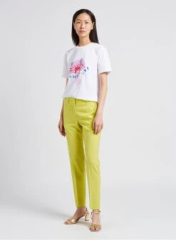 PAUL SMITH White Screen-printed Organic Sleeved Cotton T-shirt -Morganmai Store 4012467