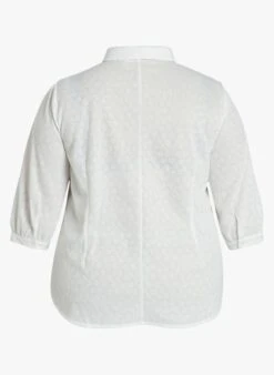 VIJEMILA - White Floral Print Shirt With Classic Collar -Morganmai Store 4015982