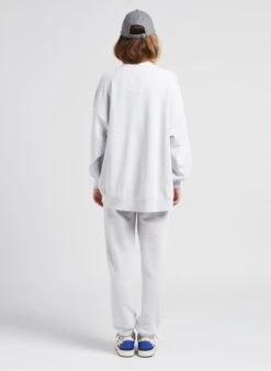 American Vintage HAPYLIFE - White Round-neck Cotton-blend Cardigan -Morganmai Store 4022140