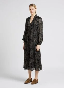 MAISON 123 HAVA R - Black Long Dress -Morganmai Store 4022784