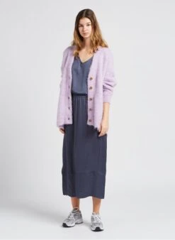 American Vintage FOUBAY - Purple Loose-fit Alpaca-blend Cardigan 16 American Vintage FOUBAY - Purple Loose-fit Alpaca-blend Cardigan -Morganmai Store 4023753