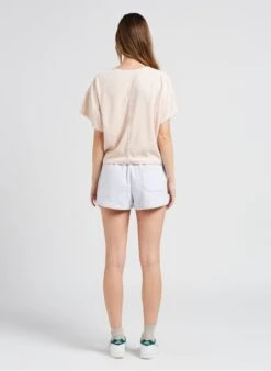 American Vintage UKOZ - Pink Loose-fit Cotton-blend T-shirt -Morganmai Store 4024089