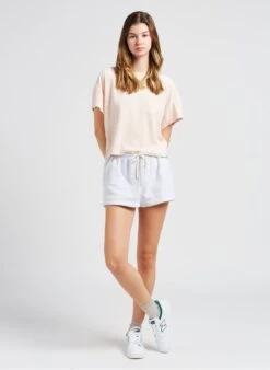 American Vintage UKOZ - Pink Loose-fit Cotton-blend T-shirt -Morganmai Store 4024672