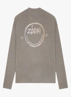 Zadig & Voltaire MIRKA - Grey Buttoned Cashmere Cardigan -Morganmai Store 4026767