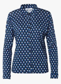 GERARD DAREL ABASS - Blue Patterned Cotton-blend Shirt 7 GERARD DAREL ABASS - Blue Patterned Cotton-blend Shirt -Morganmai Store 4027497