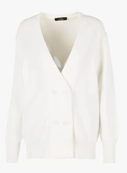 TWINSET White Long Cut-out Cardigan -Morganmai Store 4027853