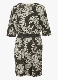MURMURATION - Black Printed Cotton Midi Dress