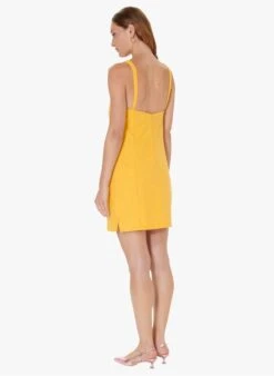 Tara Jarmon RALA - Yellow Short Cotton Dress -Morganmai Store 4030316
