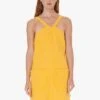 Tara Jarmon RALA - Yellow Short Cotton Dress
