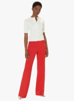 Tara Jarmon GABRIELLE - White Round-neck Extra Fine Cotton Cardigan -Morganmai Store 4030980