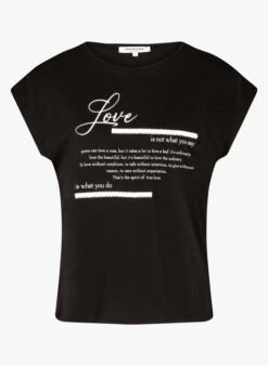 MORGAN DLOV - Black Round-neck T-shirt -Morganmai Store 4031449