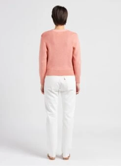 Vila Pink V-neck Viscose-blend Cardigan -Morganmai Store 4033403