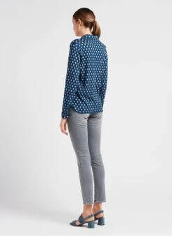 GERARD DAREL ABASS - Blue Patterned Cotton-blend Shirt 9 GERARD DAREL ABASS - Blue Patterned Cotton-blend Shirt -Morganmai Store 4035677